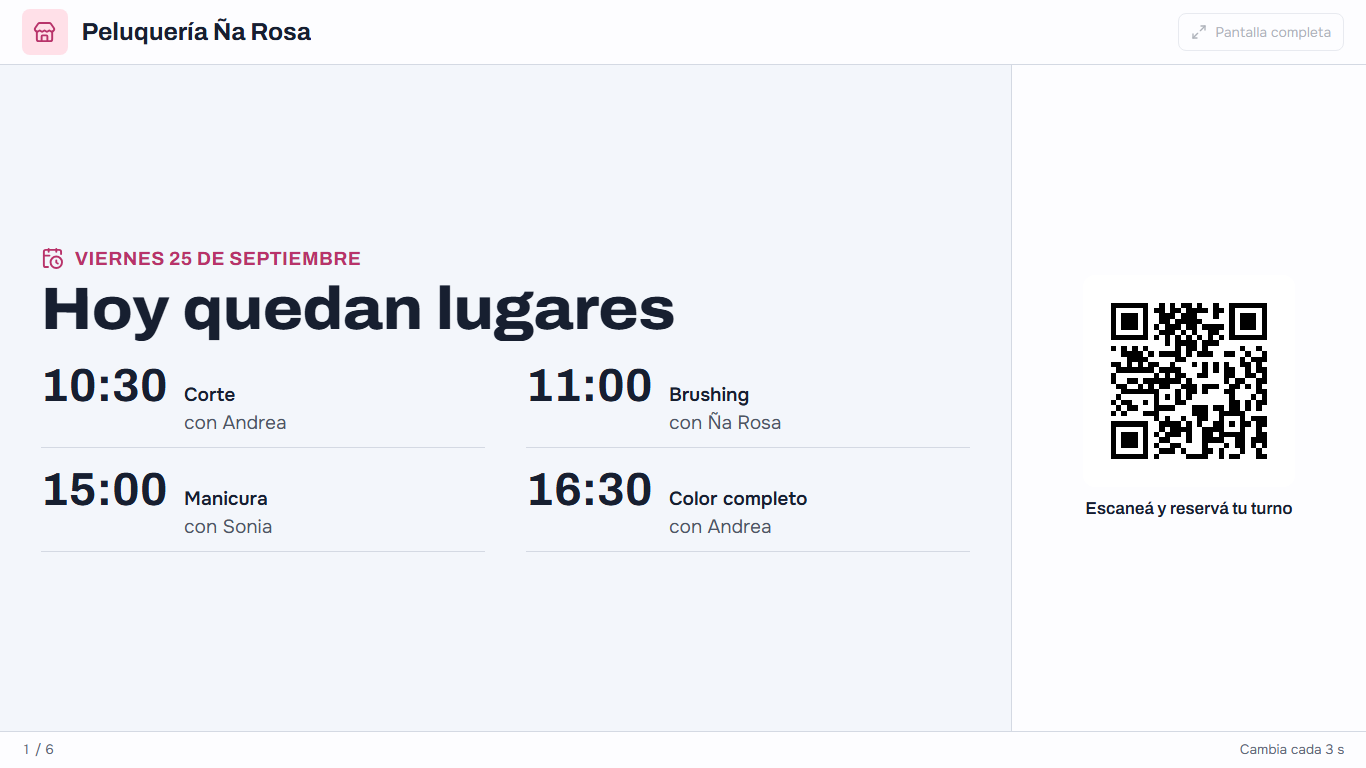 La tele: Hoy quedan lugares